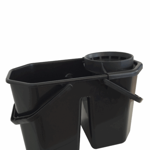 SECCHIO C/ STRIZZATORE TIPO MOSE' NERO