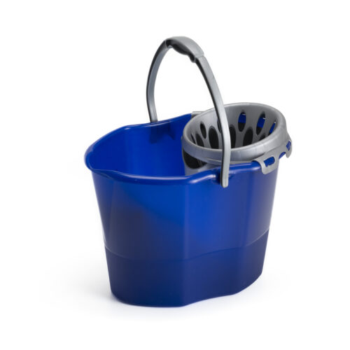 SECCHIO C/ STRIZZATORE E VASCHETTA ACQUA SPORCA COL.15 LT.