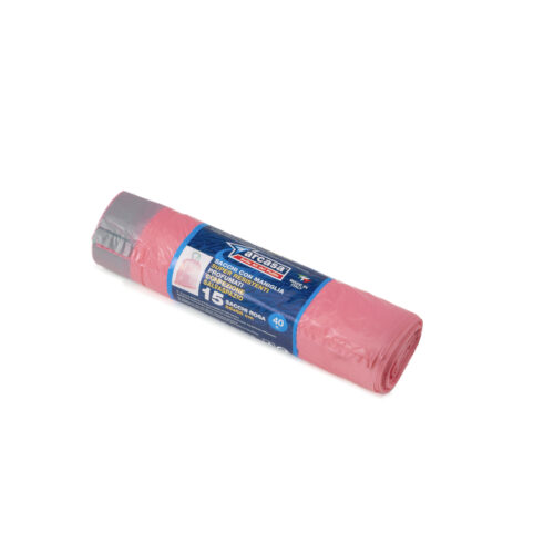 15 SACCHI ROSA 55X65 C/MAN. - LT. 40