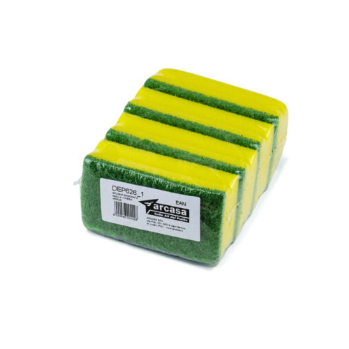 4 SPUGNE SAGOMATE MH GIALLA CM. 4,5X9,5X1